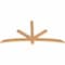 Ekena Millwork Alberta Smooth Timber Gable Bracket, Western Red Cedar, 72"W x 36"H x 1 1/2"D x 3 1/2"F, 12/12 Pitch GBW072X36X0204ALB00SWR - alternate 4